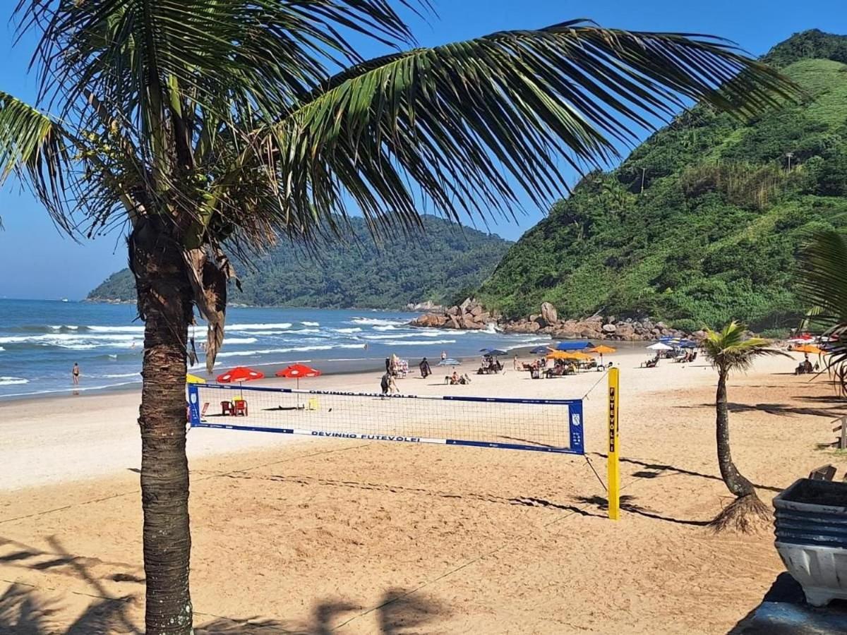 1E - Pé na areia do Guarujá - Praia do Tombo Extérieur photo